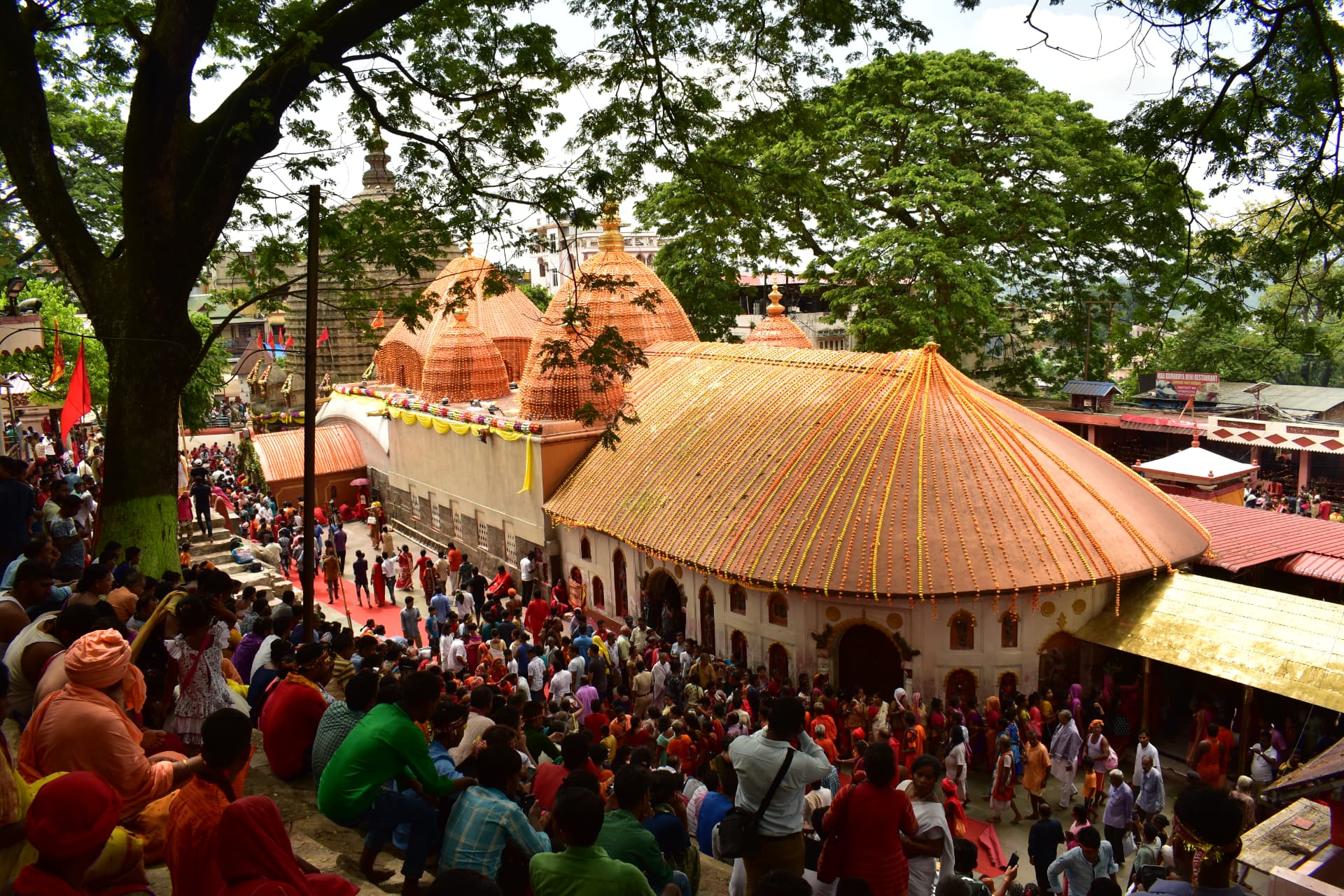 Kamakhya Temple, Guwahati, during a festival gathering
